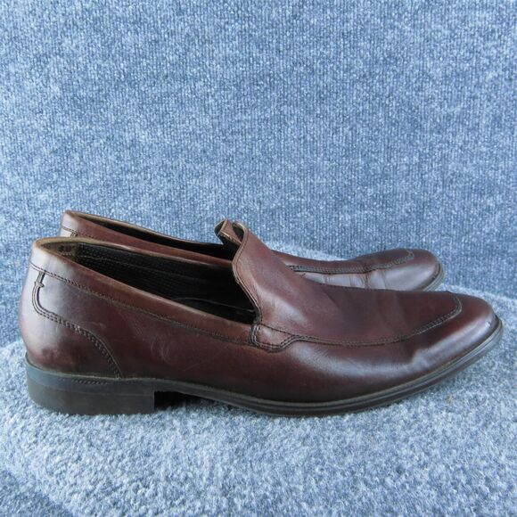 Cole Haan Men Loafer Shoes Size 9 Medium Brown Leather Slip On - Picture 4 of 10